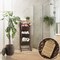 Casafield 3-Tier Floor Stand with Water Hyacinth Storage Baskets - Standing Organizer Rack for Bathroom, Kitchen, Laundry, Living Room